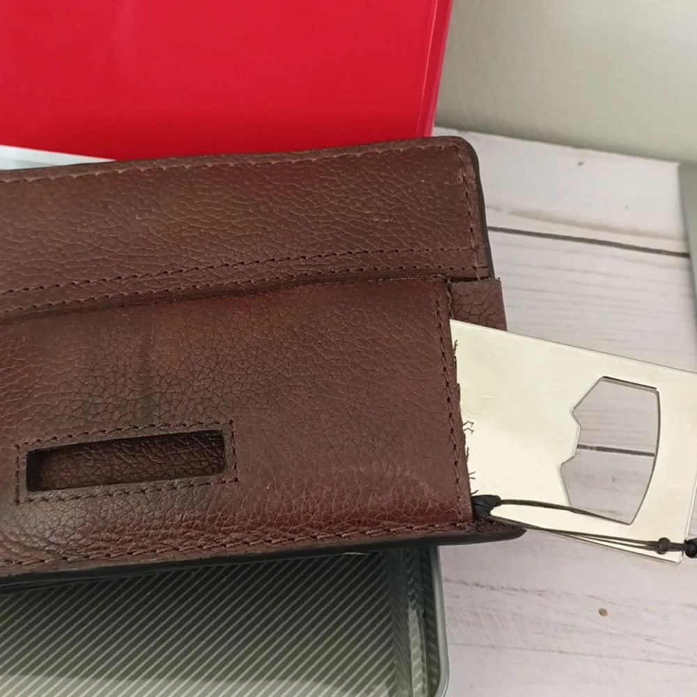 Relic Dark Brown Leather Mens Wallet